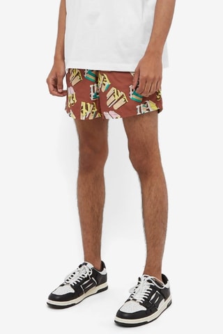 Short de bain - Marron