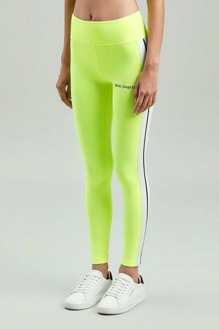 Legging taille haute - Vert fluo et noir