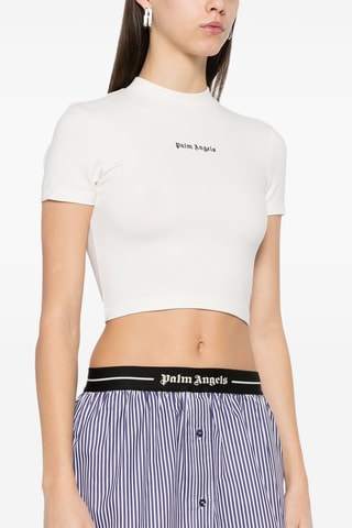 T-shirt cropped - Blanc