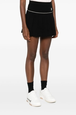 Jupe plissée taille haute - Noir