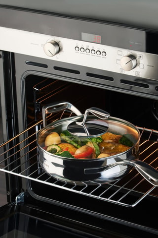 Sauteuse en acier inoxydable Mastro - 24 cm - 2,8 l