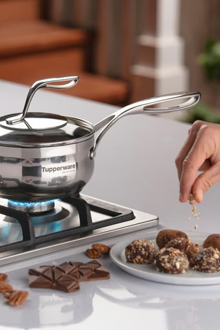 Casserole en acier inoxydable Mastro - 17 cm - 1,6 l