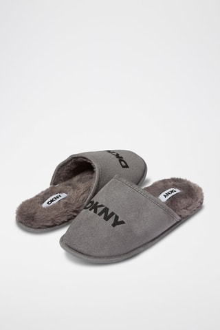 Pantofole in pelle - Grigio