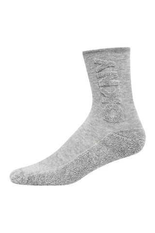 3 paia di calze - Grigio, nero e bianco