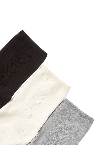 3 paia di calze - Grigio, nero e bianco