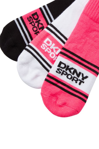 3 paia di calze - Rosa, bianco e nero