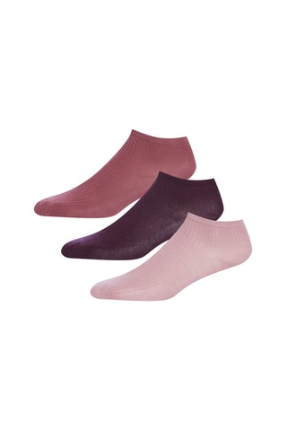 3 paia di calze - Rosa e nero