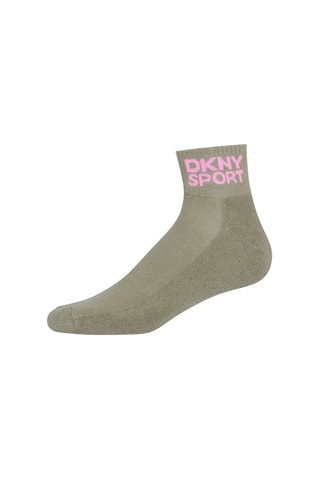 3 paia di calze - Kaki, rosa e verde