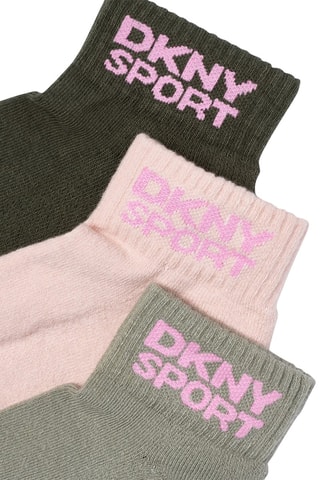 3 paia di calze - Kaki, rosa e verde
