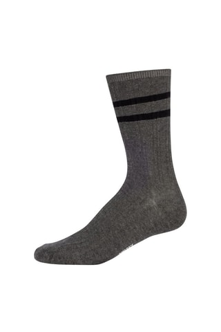 6 paia di calze - Grigio, nero e bianco