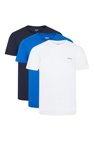 3 t-shirt - Navy e bianco