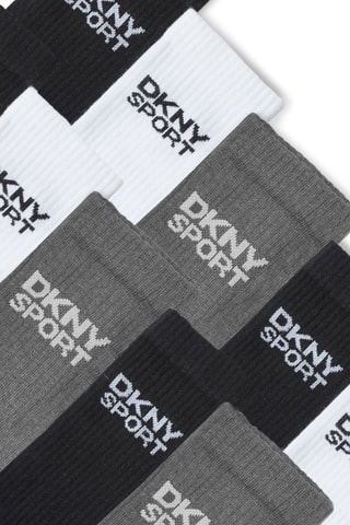 10 paia di calze - Bianco, grigio e nero