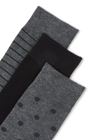 3 paia di calze - Grigio scuro