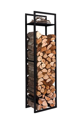 Suporte de lenha com prateleiras - 170 cm
