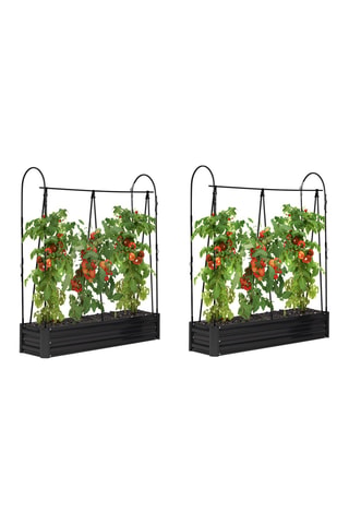 2 estufas tipo horta para tomates - 115 x 30 x 128 cm