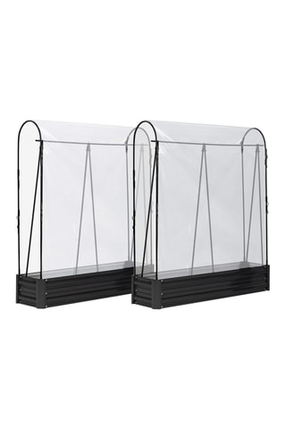 2 estufas tipo horta para tomates - 115 x 30 x 128 cm