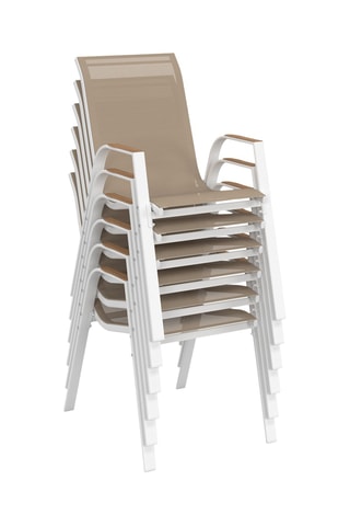 Mesa de refeição e 12 cadeiras - Bege