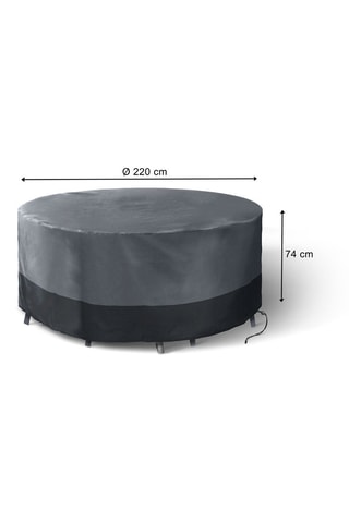 Capa de proteção para mesa redonda - 220 x 220 x 74 cm