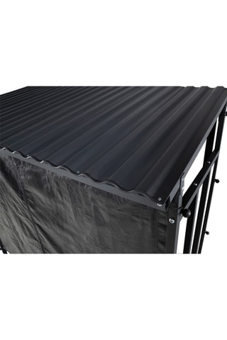 Abrigo para lenha com tampa de proteção com fecho zip - 190 x 70 x 185 cm