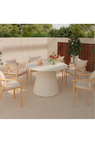 Mesa de refeição redonda Aléna - 120 x 76 cm