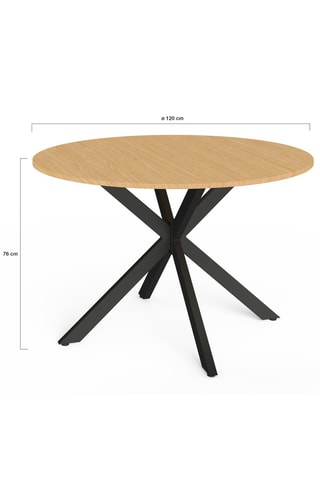Mesa de jardim redonda Milazzo - 120 x 76 cm