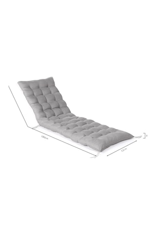 Almofada universal para espreguiçadeira - Cinzento