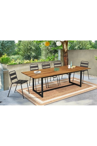 Mesa de jardim extensível - 200 x 90 x 75 cm