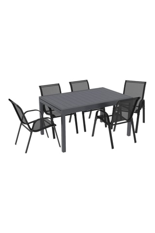 Mesa de jardim extensível - Antracite - 135/270 x 80 x 73 cm