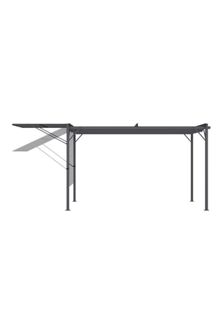 Pérgula com teto retrátil e inclinável Marina - 3 x 4 m