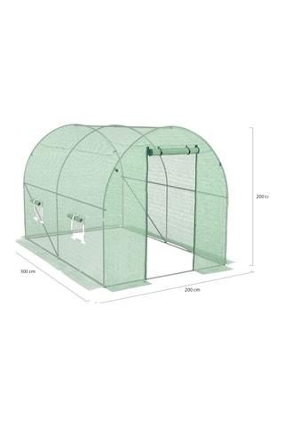 Estufa túnel de jardim - 6 m²