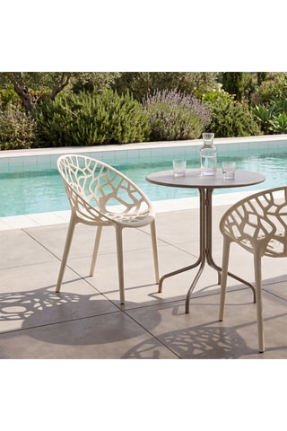 4 cadeiras de jardim Mira - 56 x 82 x 59cm