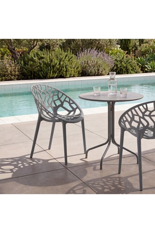 4 cadeiras de jardim Mira - 56 x 82 x 59cm