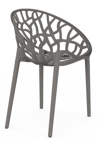 4 cadeiras de jardim Mira - 56 x 82 x 59cm