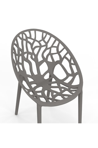 4 cadeiras de jardim Mira - 56 x 82 x 59cm