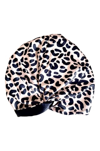Turbante de satén - Leopardo