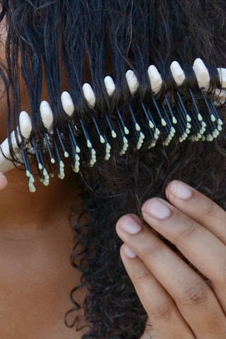 Cepillo para cabello rizado - Blanco - Chillsilk