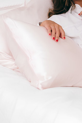 Funda de almohada de seda - Rosa colorete - 50 x 70 cm - Chillsilk