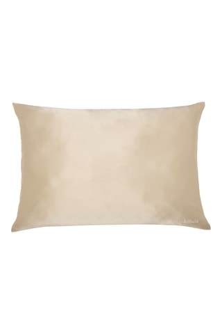 Funda de almohada de seda - Beige - 50 x 70 cm