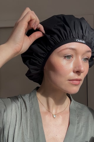 Gorro de ducha de seda