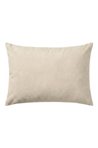 Funda de almohada de seda de morera y microfibra - Beige - 50 x 70 cm