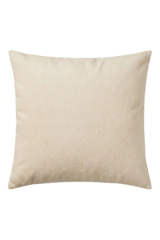 Funda de almohada de seda de morera y microfibra - Beige - 65 x 65 cm