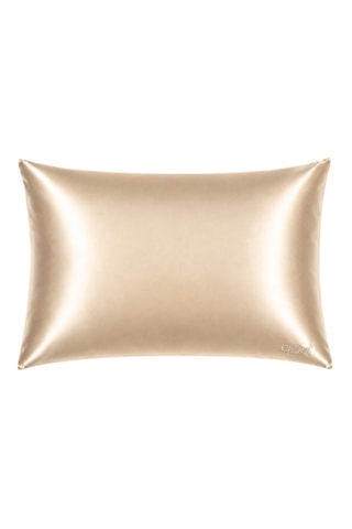 2 x Funda de almohada de seda - Beige - 50 x 70 cm