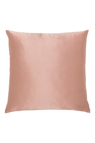 2 x Funda de almohada de seda - 65 x 65 cm - Rosa dorado - Chillsilk