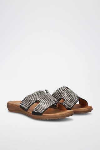 Mules - Marron et noir
