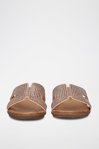 Mules - Marron et rose
