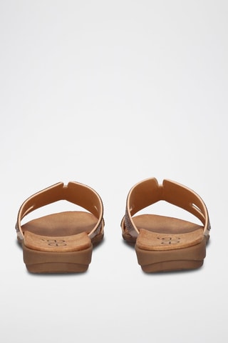 Mules - Marron et rose