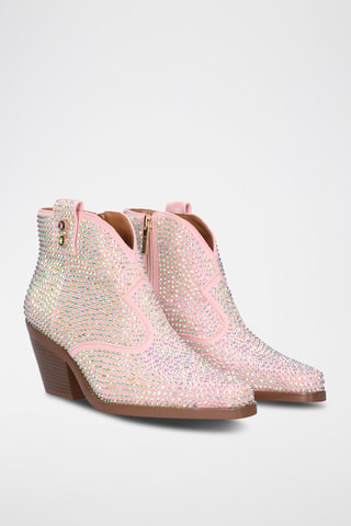 Bottines en cuir Sanse - Rose