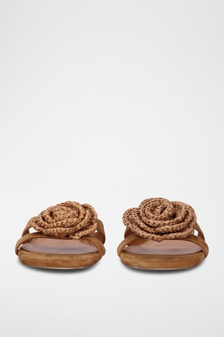 Mules en cuir - Camel