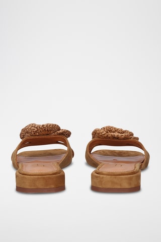 Mules en cuir - Camel