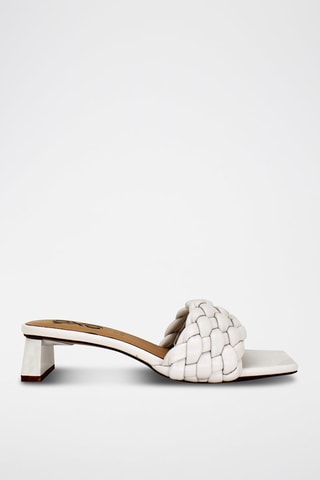 Mules à talons - Écru